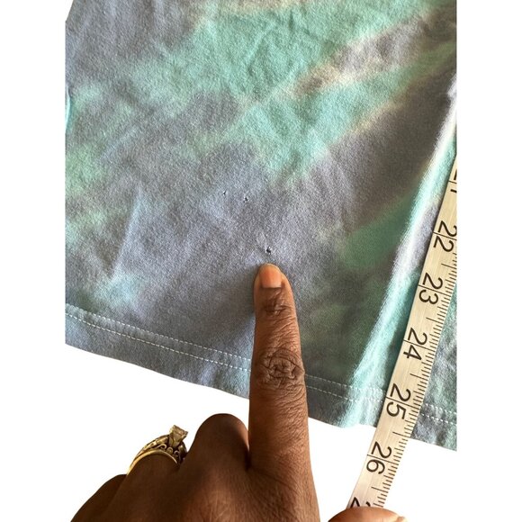 Neff XXL Blue Tie Dye T-Shirt With Skull & Flower Graphic 100% Cotton READ - Picture 6 of 7